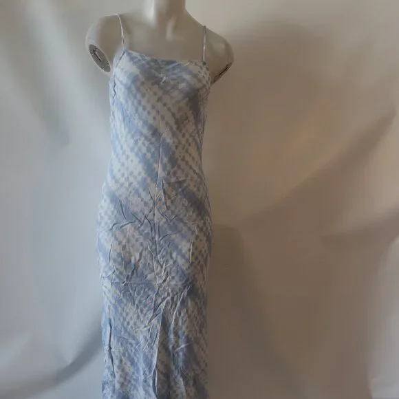 Womens Staud Blue White Cloud (Item- 3) July Strappy Rayon Maxi Dress 4 - Picture 12 of 15